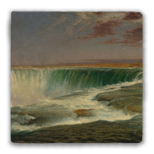 "Niagara Falls 2" by Frederic Edwin Church Tumbled Stone Coaster