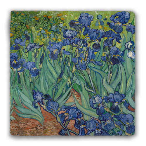 "Irises" Tumbled Stone Coaster