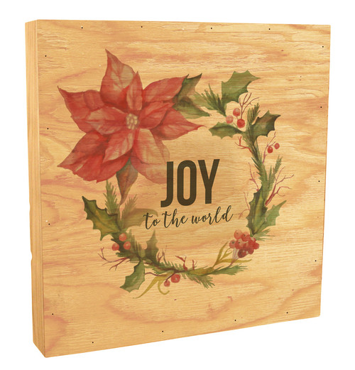 "Joy to the World" Rustic Box Art