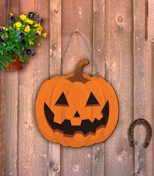 Outdoor Metal Art Glowing Jack o' Lantern - Nelson Gifts