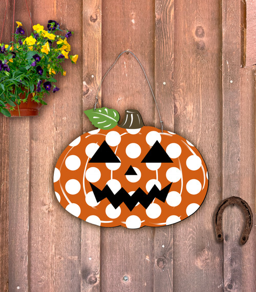 Outdoor Metal Art Glowing Jack o' Lantern - Nelson Gifts