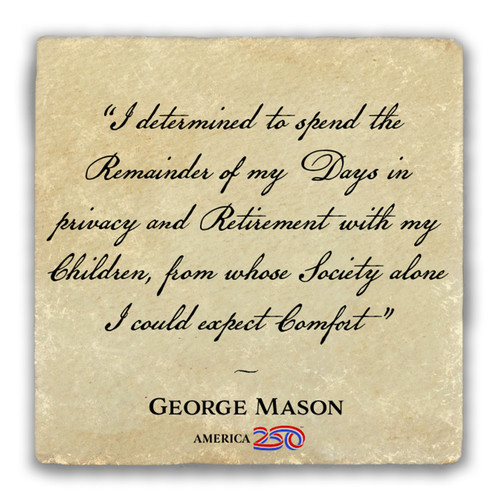 "I Determined" Tumbled Stone Coaster