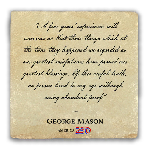 "Our Greatest Blessings" Tumbled Stone Coaster