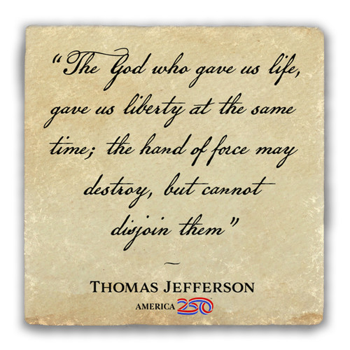 "The Hand of Force" Tumbled Stone Coaster