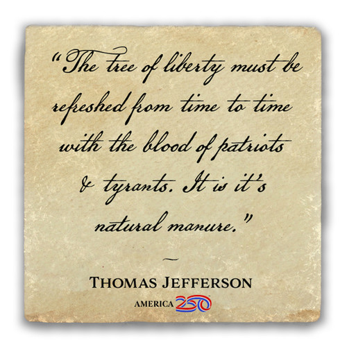 "The Tree of Liberty" Tumbled Stone Coaster