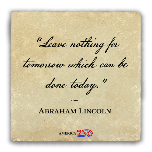 "Leave Nothing" Tumbled Stone Coaster