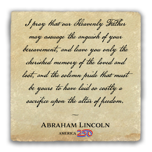 "I Pray" Tumbled Stone Coaster