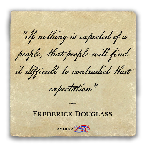 "If Nothing is Expected" Tumbled Stone Coaster