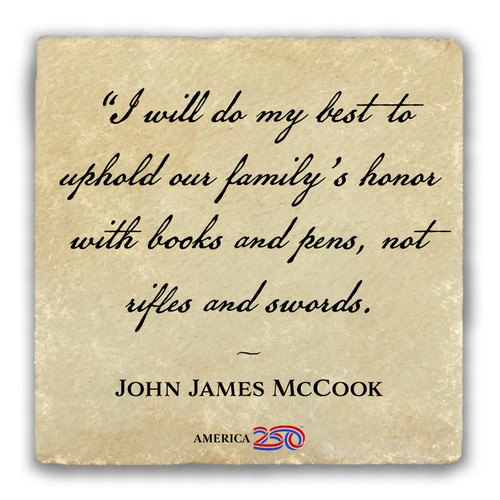 "I Will Do My Best" Tumbled Stone Coaster