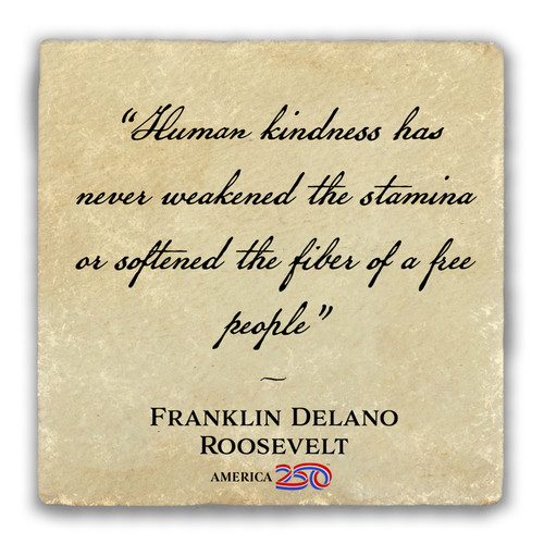 "Human Kindness" Tumbled Stone Coaster