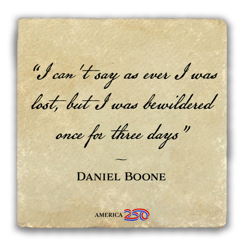 "I Can't Say" Tumbled Stone Coaster