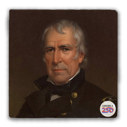 Zachary Taylor Tumbled Stone Coaster