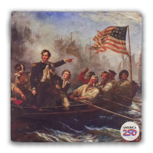 Battle of Lake Erie Tumbled Stone Coaster