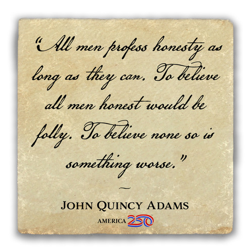 "All Men Profess" Tumbled Stone Coaster