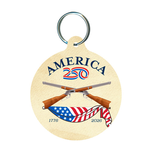 America250™ Rifles Round Keychain 3