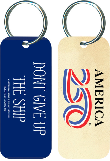 "Don't Give Up the Ship" Keychain