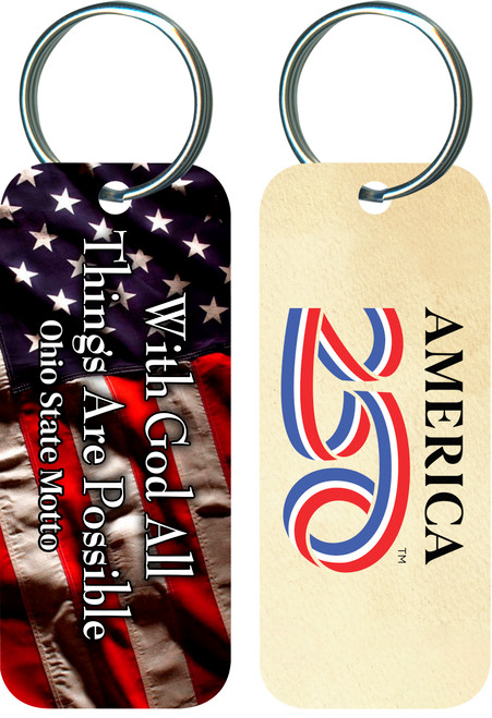 "With God All Things are Possible" Keychain