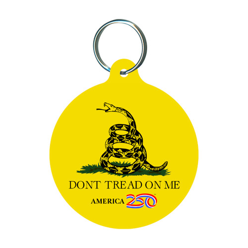 "Don't Tread on Me" Round Keychain