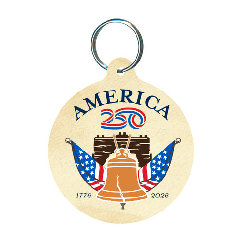 America250™ Liberty Bell Round Keychain