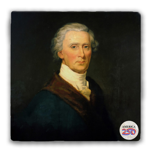 Charles Carroll Tumbled Stone Coaster
