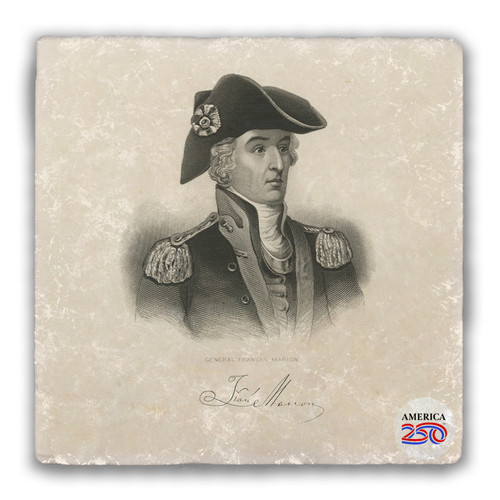 General Francis Marion Tumbled Stone Coaster