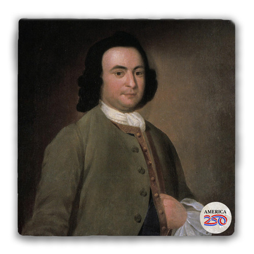 George Mason Tumbled Stone Coaster