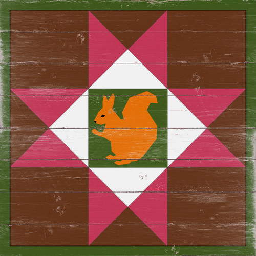 Squirrel Barn Quilt