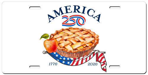 America250™ Apple Pie License Plate