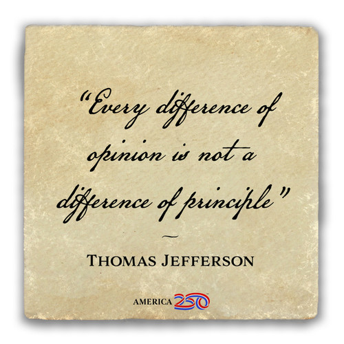 "Every Difference of Opinions" Tumbled Stone Coaster