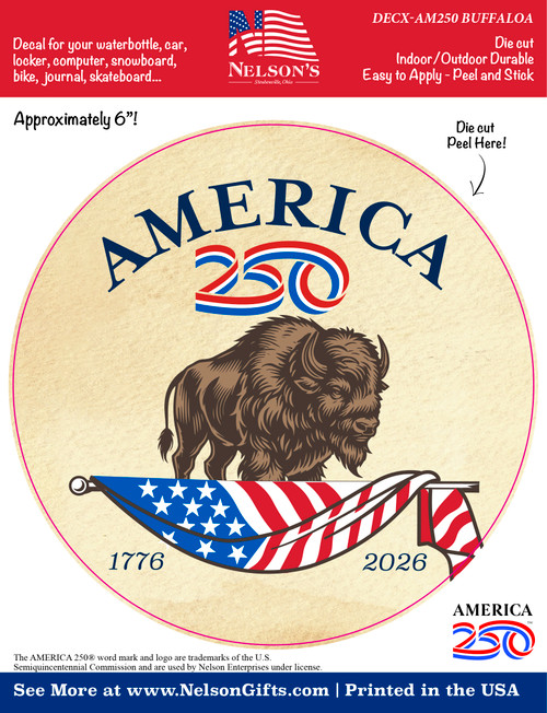 America250™ Buffalo Decal