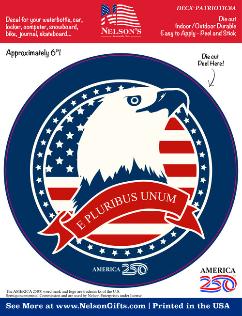 "E Pluribus Unum" Eagle Decal