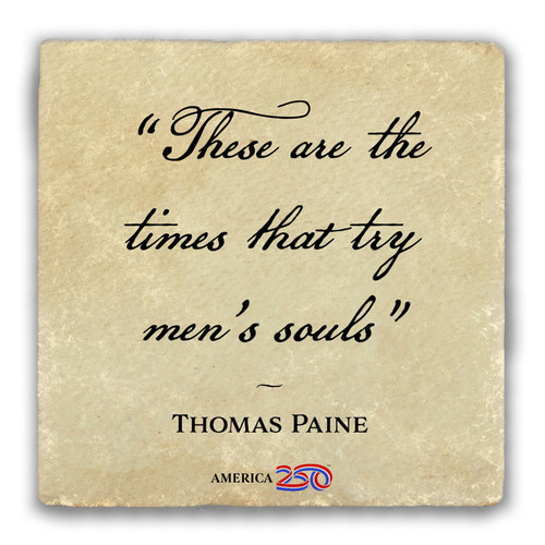 "These Are the Times" Tumbled Stone Coaster