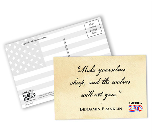 "Make Yourselves Sheep" Postcard