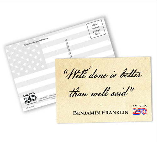 "Well Done Is Better" Postcard