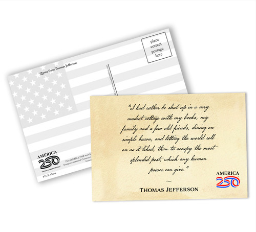 "Letting the World Roll on" Postcard