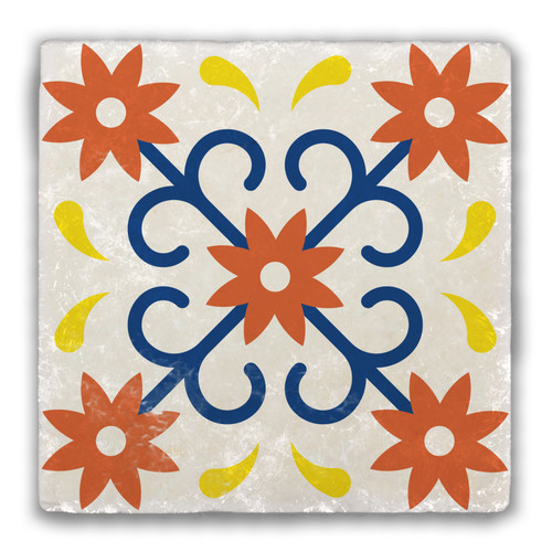 European Design 22 Tumbled Stone Coaster