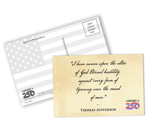 "I Have Sworn" Postcard