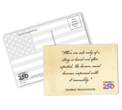 "When One Side" Postcard