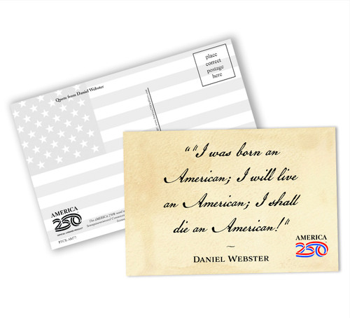 "I Was Born" Postcard