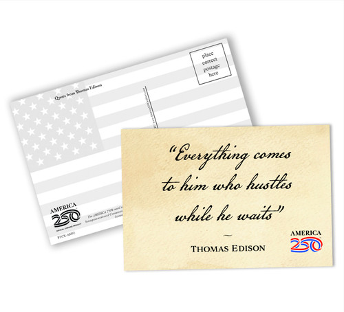 "Everything Comes" Postcard