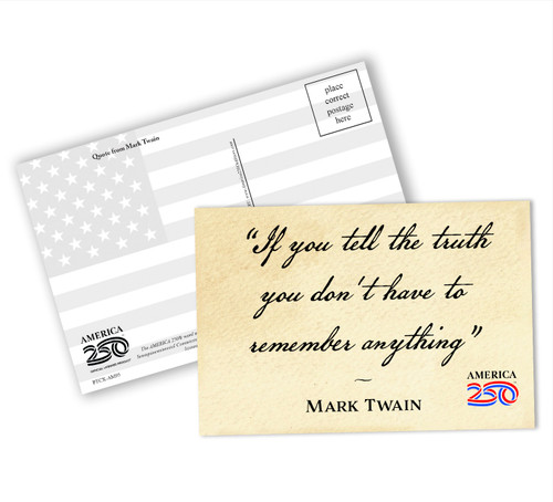 "If You Tell the Truth" Postcard