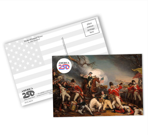 The Death of General Mercer Postcard