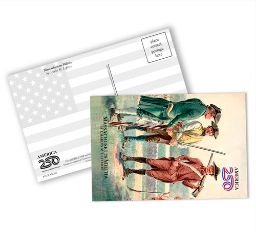 Massachusetts Militia Postcard