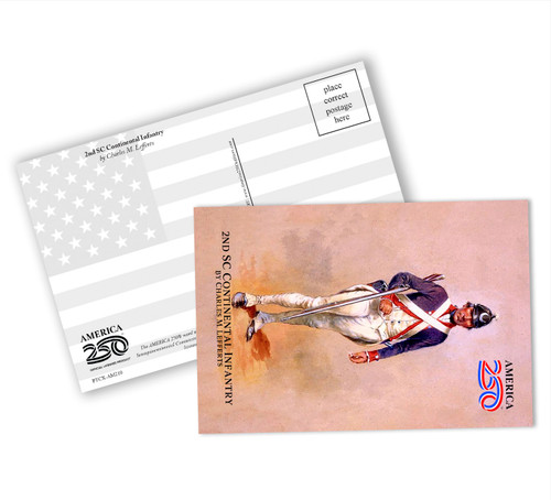 2nd SC Continental Infantry Postcard