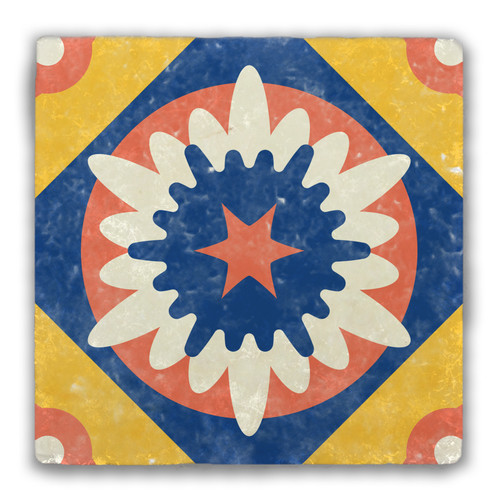 European Design 45 Tumbled Stone Coaster