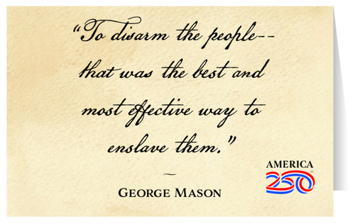 "To Disarm The People" Greeting Card