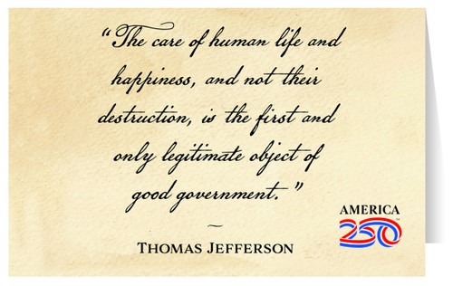 "The Care of Human Life" Greeting Card