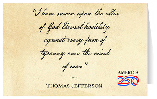 "I Have Sworn"  Greeting Card