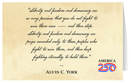 "Liberty and Freedom" Greeting Card
