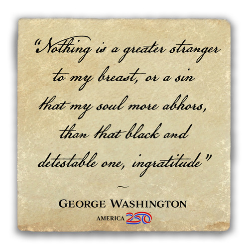 "Nothing is a Greater Stranger" Tumbled Stone Coaster